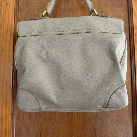 Marc by Marc Jacobs Ostrich Grey Leather Bag - Picture 2 of 3